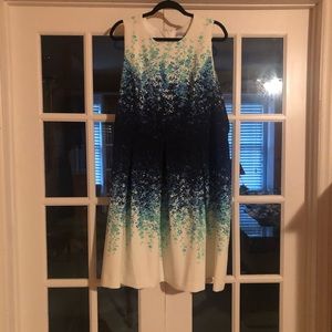 Blue floral dress barn dress.